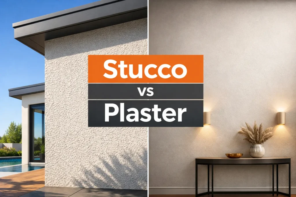 Stucco vs Plaster