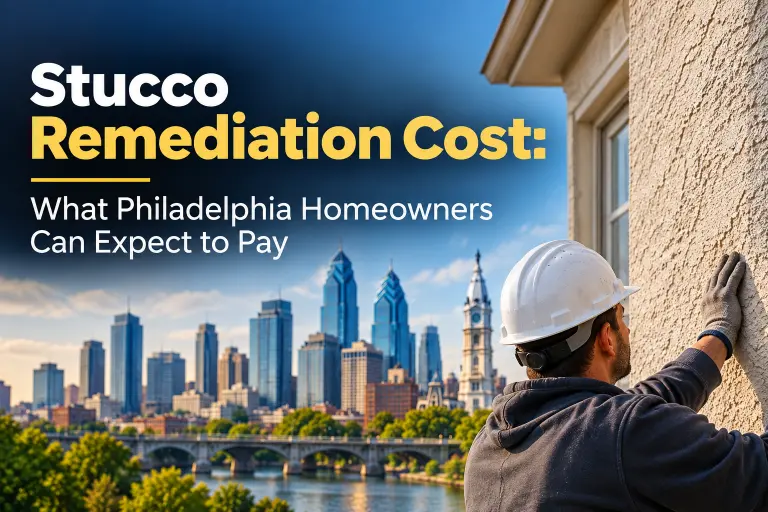 What does stucco remediation cost? Philadelphia homeowners pay $9–$16/sq ft. See ranges for full vs partial, EIFS, and local factors.